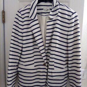 Loft by Ann Taylor Striped Blazer